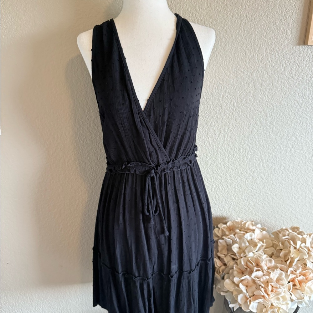 Casual Black Sleeveless Dress